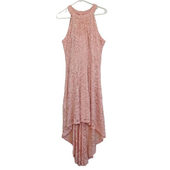 Bery Love Juniors Women's Lyrical Dance Dress Lace Size L Salmon Color Sleeveles - Picture 9 of 13